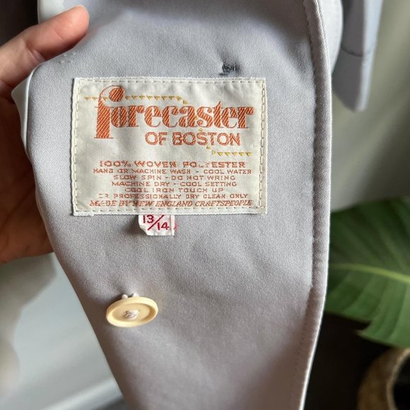 Vintage Forecaster of Boston Soft Gray Lightweight Overcoat Size 13/14 (L) - Picture 3 of 8